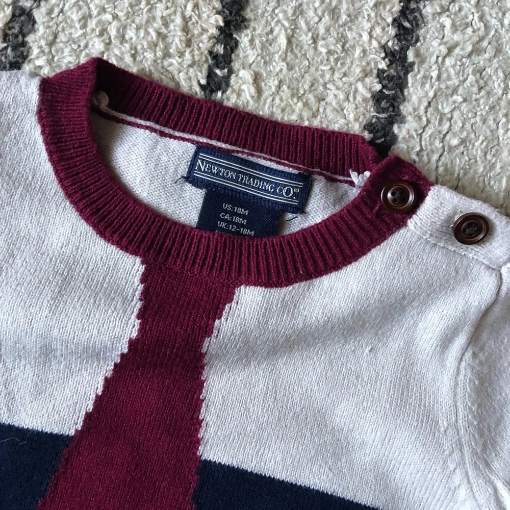 Newton Trading Co tie sweater